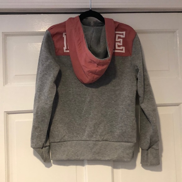 Joyce Concept Gray LOVE Zip Front Hooded Jacket M - Picture 6 of 8